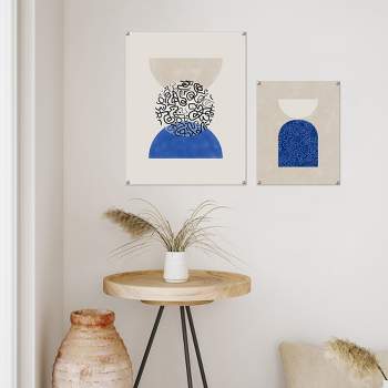Americanflat - Royal Blue Line Matisse by The Print Republic - boho minimalist Wall Art