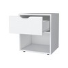 FM Furniture,Elliott Nightstand with Elegant Drawer and Open Shelf - 3 of 4