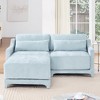 Christopher Knight Home Conrad 73" Chenille Upholstered L-Shape Sectional Sofa - 2 of 4