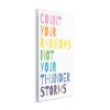 Stupell Industries Count Rainbows Not Thunder Storms Phrase Rainbow Text Wall Plaque Art, 10" x 15" - 2 of 4
