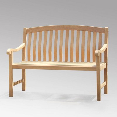 Sherwood Garden Bench - Teak - Cambridge Casual: Weather-Resistant Patio Seating, 500 lbs Capacity