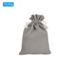 Unique Bargains Linen Bag Bank Deposit Transit Bags Gift Bag with Drawstring 10 Packs - 3 of 4