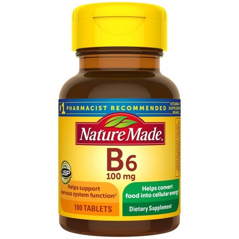 Nature Made Vitamin B6 100 Mg Tablets - 100ct : Target