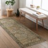 Abynow Diamond Distressed Persian Style Washable Indoor Rug - 3 of 4
