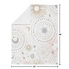 Sweet Jojo Designs Girl Baby Security Blanket Celestial Pink Gold and Grey - 3 of 4