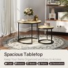 23" Nesting Coffee Tables Set of 2, Round Coffee Table for Living Room, Bedroom - 3 of 4