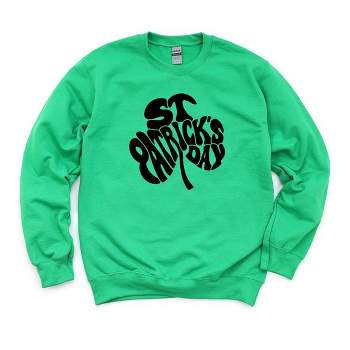 Simply Sage Market Women's Graphic Sweatshirt St. Patrick's Day Word Shamrock