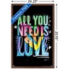 Trends International Jason Naylor - All You Need Is Love Framed Wall Poster Prints - 3 of 4
