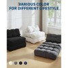 Folding Sofa Bed, Convertible Sleeper Chair with Pillow, Mattress & Back Support, Portable Floor Lounger for Living Room, Bedroom, Dorm, Apartment - 4 of 4