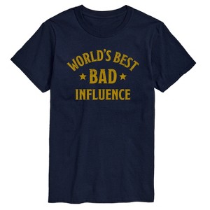 Men's - Instant Message - Funny Worlds Best Bad Influence Short Sleeve Graphic T-Shirt - 1 of 4
