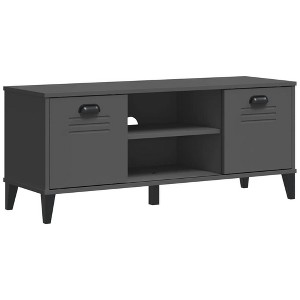 vidaXL Shoe Bench Storage Shelf Organizer Hallway Furniture Solid Wood Pine - 1 of 4