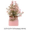 Unique Bargains Artificial Plants Mini Flower Plant Plastic 3.07"x3.07"x7.87" 1 Pc - 3 of 4