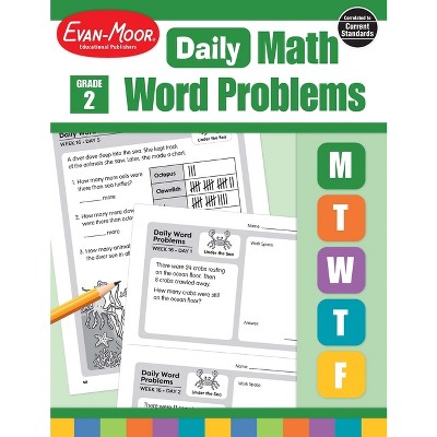Daily Word Problems Math, Grade 2 Teacher Edition - by  Evan-Moor Educational Publishers (Paperback)