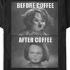 Men's Child's Play Before and After Coffee Meme T-Shirt - image 2 of 4