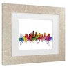 Trademark Fine Art Michael Tompsett Kansas City Skyline Matted Framed Art - 3 of 4