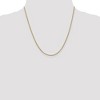 Black Bow Jewelry 1.1mm 14k Yellow Gold Solid Franco Chain Necklace - 2 of 4