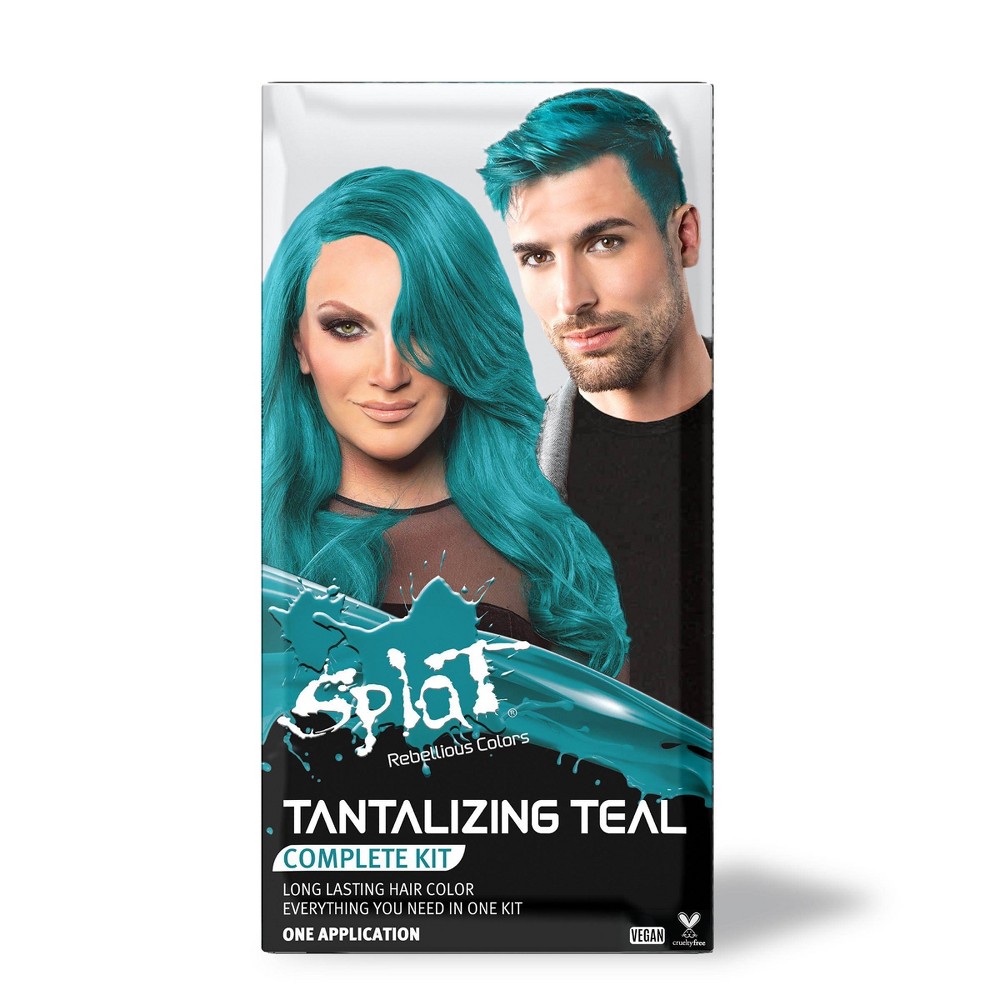 Photos - Hair Dye SPLAT Complete Kit Semi Permanent Hair Color - Tantalizing Teal - 7.15 fl oz 