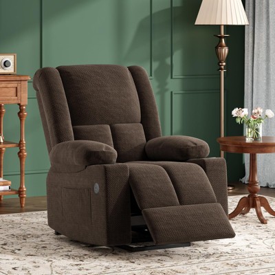 Lirago Power Lift Recliner Chair with Massage and Heat for Elderly USB Ports Cup Holders 350 lbs Weight Capacity Easy Assembly