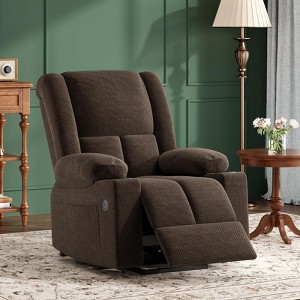 Lirago Power Lift Recliner Chair with Massage and Heat for Elderly USB Ports Cup Holders 350 lbs Weight Capacity Easy Assembly - 1 of 4