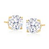 Ross-Simons 6.00 ct. t.w. CZ Jewelry Set: 3 Pairs Of Stud Earrings in 18kt Gold Over Sterling - 4 of 4