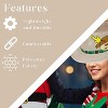 4E's Novelty Christmas Fedora Hat for Adults Men & Women - Holiday Party Dress Up Costume Accessories & One Size Fedora Hats for Women & Men - 3 of 4