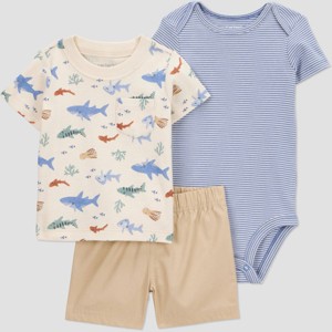 Carter's Just One You® Baby Boys' Sea Creature Top & Bottom Set - 1 of 4