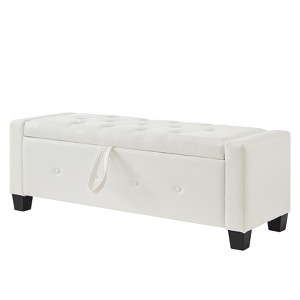 Dexmalle Faux Leather Bench with Storage - 1 of 4