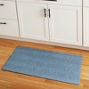 TOWN & COUNTRY BASICS Pax Herringbone Textured Solid Everwash® Washable Area Rug, Low Pile, Non-Slip, Pet & Family Friendly Rug, Blue, 2'11"x4'11" - 2 of 4