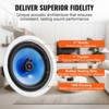 VEVOR 2 PCs 8 Inch in Ceiling Speakers, 50-Watts, Flush Mount Ceiling & in-Wall Speakers System with 8ΩImpedance 89dB Sensitivity,White - 4 of 4