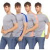 Daresay Mens Dri Fit Shirts Moisture Wicking Tshirt For Men Gym Shirts For Men, Up to 3XL, Pack of 4 - 2 of 4