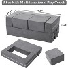Acekool 3PC Modular Kids Sofa, Convertible Toddler Couch Play Set, Soft Foam Kids Couch Bed for Reading, Playtime & Creative Spaces - 3 of 4
