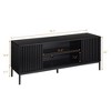 WhizMax TV Stand for 55/60/65 inch TV, Mid Century Modern TV Stand , Entertainment Center with Cord Management for Media Furniture,  Black - 4 of 4