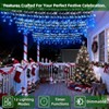 Itopfox 66ft 670 LED Icicle Lights 148 Drops Blue and Cool White 12 Modes Timer Dimmable Waterproof Plug In for Indoor Outdoor Decor 1 Pack - 3 of 4