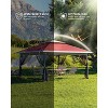 13x13 FT Gazebo Tent Outdoor Pop Up Canopy Tent with Netting, Adjustable Height Instant Gazebos for Patio Garden Backyard - 3 of 4