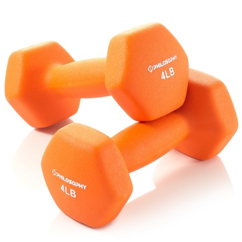 Philosophy Gym Neoprene Dumbbell Hexagon Hand Weights, 4 Lb Pair - 8 Lb  Total : Target