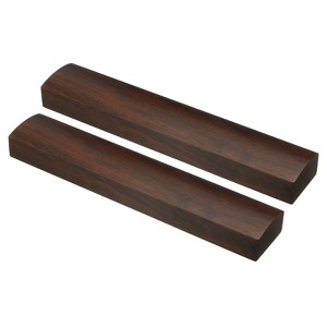Unique Bargains Wooden Smooth Surface Elegant Finish Paperweight Black 2 Pcs - 1 of 4
