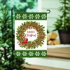 Evergreen Christmas Cardinal Moire Garden Flag 12 x 18 Inches Indoor Outdoor Decor - 3 of 4