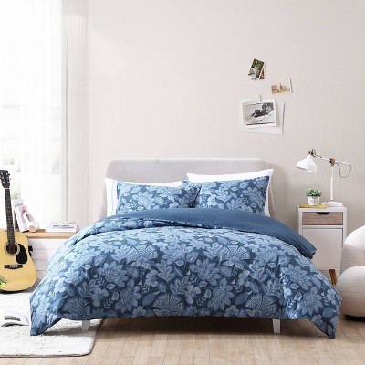 Simone 100% Cotton Comforter & Sham Set Blue - Poppy & Fritz