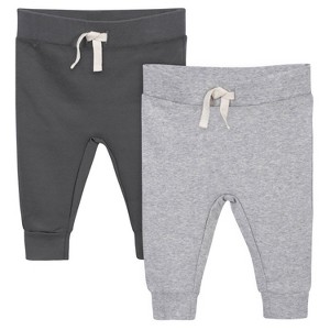 Gerber Baby Boys Organic Pants, 2-Pack - 1 of 4