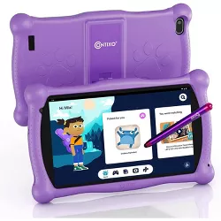 Contixo V10 7" Kids Tablet, 2GB RAM, 16GB Storage, Android 11 GO, Learning Tablet for Children with Teacher's Approved Apps, Google Kids Space and Kids proof Protection Case, Purple