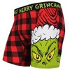 Seven Times Six Dr. Seuss Merry Grinchmas Grinch Santa Buffalo Plaid Boxer Briefs Underwear Red - 3 of 4