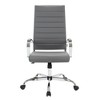 LeisureMod Benmar Modern High Back Leather Office Chair - 3 of 4