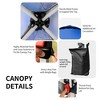 Costway 8x8 FT Pop up Canopy Tent Shelter Height Adjustable w/ Roller Bag - image 4 of 4