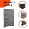 72" H Metal Privacy Screen for Outdoor, Freestanding Decorative Privacy Screen with Stable Base, Metal Fence Panel for Balcony Patio Garden - 3 of 4