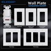 ELEGRP Single Pole Illuminated Light Switch, 15A Decorator Switch, 120V, in-Wall On/Off Switch, Self-Grounding, w/Wall Plate, UL Listed,White 2 PC - 2 of 4