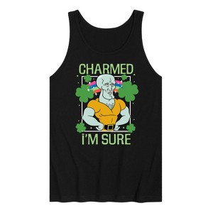 Men's - SpongeBob Squarepants - Charmed I'm Sure Graphic Tank Top - 1 of 4