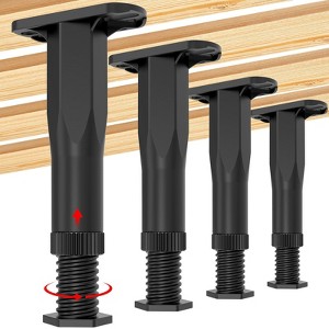 Aoibox Adjustable Bed Frame Support Legs 8.3-14.5 Inch Heavy Duty Furniture Feet for Bed Sofa Table Chair Set of 4 Rustproof - 1 of 4