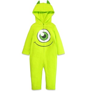 Disney Pixar Monsters Inc. Mike Zip Up Cosplay Coverall Toddler - 1 of 4