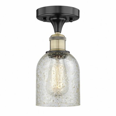 Caledonia - 1 Light Semi-Flush Mount In Industrial Style-9.75 Inches Tall and 5 Inches Wide