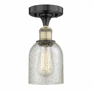 Caledonia - 1 Light Semi-Flush Mount In Industrial Style-9.75 Inches Tall and 5 Inches Wide - 1 of 1